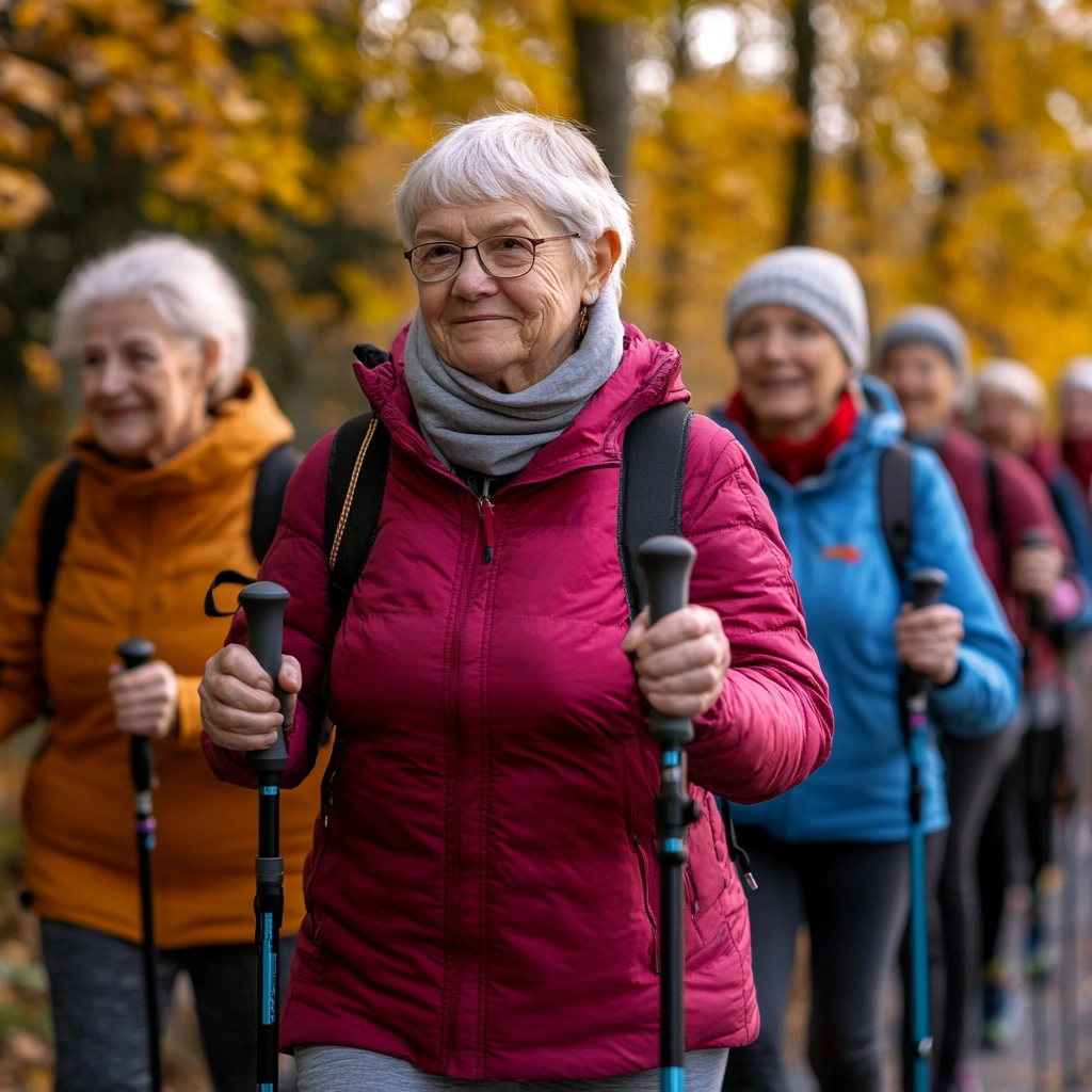 Скандинавська ходьба для пенсіонерів